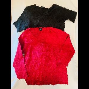 Origami Magic Scarf Tops Long & Shirt Sleeve O/S